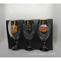 Пользовательский логотип Gold Rimmed Tulip Glass Beers